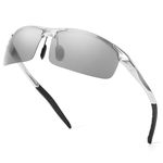 SIPHEW Night Driving Glasses, Gray Anti Glare Night Vision Glasses for Driving, Day Night Polarized Lenses Reduce Headlight Glare