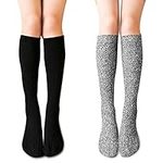 2 Pairs Of Women's Wellington Boot Socks,Boot Socks for Women wellington boots women socks Wellies Wool Socks Ladies Winter Warm Wool Blend Wellie Socks for Women Walking Winter Socks,UK Size 4-8