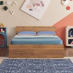 Sleepyhead Bed D | Engineered Wood King Size Bed (Volga Walnut)