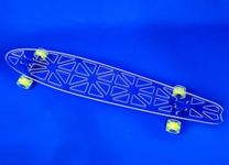 GHOST BOARDS Clear Longboard Skateboard - A Stylish Adult Skateboard with LED Wheels & No Grip Tape - Ride in Style & Turn Heads with Clear Skateboards Built for Fun, Speed & Smooth Carving