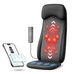 COMFIER 2D/3D Kneading Massage Chair with APP Control,Shiatsu Back Massager for Chair,Massage Chair Pad with Vibration,Massager for Backpain,Father Day gifts