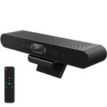 RayBit 4K Pro Audio and Video Conference Room Camera with Remote Control for Windows TV, AI-Powered HD PC Webcam with Microphone & Speaker for Laptop/Desktop/Monitor/Teams/Zoom/Skype