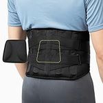 BraceUP Back Brace with Lumbar Pad - Back Support Pain Relief for Men and Women, Lumbar Support Belt for Sciatica Pain, Heavy Lifting, Waist Support, Lower Back Brace (S/M)