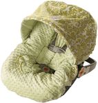 Itzy Ritzy Infant Car Seat Cover, Avocado Damask