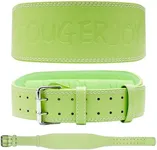 Leather Weight Lifting Belt for Women and Girl 4 Inches Padded Lumbar Support Belt for Workout Training with Adjustable Buckle