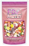 Freeze Dried Candy - Fruit Crunch Sour 4 oz - Assortment Strawberry, Orange, Lemon, Grape, Lime Flavors Bag Pouch - Ideal Gift Snack