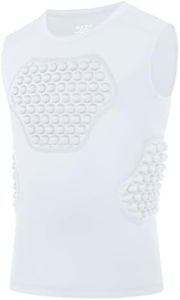 Roadbox Baseball Chest Protector Youth, Padded Compression Shirt Heart Guard Sternum Rib Gear for Football Softball Lacrosse