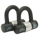 Burg-Wachter 100D Duo Sold Secure Gold Keyed Alike U Lock Twin Pack, Black