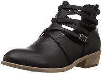 Brinley Co Women's Saylor Ankle Boot, Black, 3.5 UK