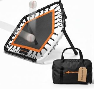 Baseball & Softball Rebound Trainer – Home Plate Pitching & Fielding Bounce Net for Reaction Drills, Adjustable Angles & Distances, Heavy-Duty Training Tool for Coaches & Players
