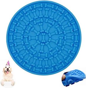 EZONEDEAL Dog Lick Mat Pad, Dog Washing Distraction,Dog Bath Grooming Helper, Slow Treat Dispensing Cat Lick Mat for Dogs Strong Suction Force Add Peanut Butter to Dog anxiety Reducer (2 Pack)
