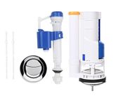 BHANMATI SANITARY ITEMS P.V.C Plastic Water-Saving Toilet Repair Kit, Used Only for One PC Toilet Seat, Contains Dual Flush Valve-Siphon, 8 Inch Flush Siphon’(USE FOR SINGLE PEICE) Pack of 1