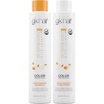 GK HAIR Keratin Moisturizing Shampoo and Conditioner Set 300ml Duo -Provides Strengthen Softness and Shine - Volumizing Hydrating Color Treated Hair - Frizzy Dry damage to Normal Smooth Hair