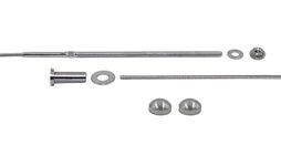 VistaView CableTec - 1/8 Inch Stainless Steel Long Terminal Cable Railing Assembly Kit for 4x4 and 6x6 Posts - 5 Foot with 7-1/2" Terminals and Brushed Stainless Steel Caps