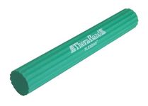 THERABAND Resistance FlexBar for Men and Women, Strength, Grip and Elbow Training and Pain Relief, Home Gym Equipment, Intermedium Level, Green, Medium