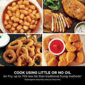 Ninja Double Stack Air Fryer 7.6L – Black, Dual Basket