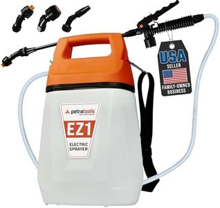 PetraTools Battery Powered Sprayer - Garden Sprayer 1 Gallon, Electric Sprayers in Lawn and Garden, Weed Sprayer 1 Gallon, Electric Sprayer & Yard Sprayer, Ultra Long Battery Life, 1-Gallon - EZ1