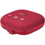 Tribit StormBox Micro 2 Portable Speaker: 90dB Loud Sound Deep Bass IP67 Waterproof Small Speaker Built-in Strap, 12H Playtime Long Battery 120ft for Outdoor Camping Biking (Red)