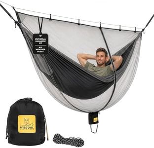 Wise Owl Outfitters Hammock Bug Net – Mosquito Net for Hammock, Lightweight Bug Netting for Camping, Hiking, Backpacking, Forest & Outdoor Use