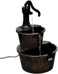 vidaXL Indoor Fountain with Decorative Well Pump Design, Water Recirculation System and Easy Assembly, Bronze