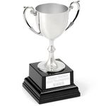 EIO Gifts Personalised Silver Cast Recognition Cup Trophy/Award, with Custom Engraving Ideal for Ceremonies or Competitions. - 7 Sizes To Choose From (10 3/4” (273mm))