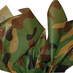 Camouflage Tissue Paper 20 Inch x 30 Inch Sheets Bulk Pack of 20