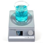 ANZESER Magnetic Stirrer w/Timer, 3.5L Digital Magnetic Stir Plate, Magnetic Mixer w/LCD Display, Lab Stirrer w/Stir Bar (NO Heating)