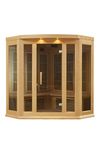 DYNAMIC SAUNAS AMZ-MX-K356-01 Maxxus Reims 3-Person Corner Far Infrared Sauna