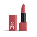 3INA MAKEUP - The Lipstick 254- Dark Pink Nude Lipstick with Vitamin E & Shea Butter to Nourish the Lips - Long Lasting Lip Colour with Matte Finish and Creamy Texture - Vegan - Cruelty Free