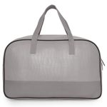 Nautica Duffle Bag for Travel | Stylish Leatherette Luggage | Compact and Comfortable for Travelling |Hand Duffel Bag |Gym Duffle Bag |Suitable for Men and Women 25 L- NTDUF4001 (Grey)