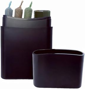 GOMMO Pre Rolled Cones Holder Water Resistant Airtight Smell Proof Odor Sealing Container Plastic Protect Prerolls 3 King Size Cones and 1 Lighter (Black-L)