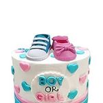 Baby Shoes Cake Topper with Boy or 