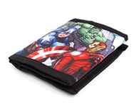 DisneyBagStore Marvel Avengers Super Hero Stuff Comics Trifold Wallet for Boys Children Kids, Black, X-Small, Black, Classic