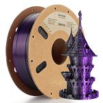 ERYONE Silk PLA Filament 1.75mm, 3D Printer Filament Silk PLA +/-0.03mm, 1KG Spool, Silk Black Purple