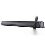 Mivi Fort Q80 Soundbar- 80W Surround Sound, 2.2 Channel Sound bar with 2 in-Built subwoofers, Multiple EQ and Input Modes, Remote Accessibility, Bluetooth v5.1, Made in India Soundbar for TV