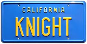 Knight Rider | Knight | Metal Stamped License Plate