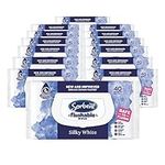 Sorbent Silky White Flushable Wipes