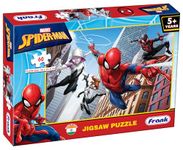 Frank Marvel Spider-Man Jigsaw Puzzle (60 Pieces) for Kids Above 5+ Years - Fun & Challenging Brain Booster Games - Educational Puzzle for Focus and Memory -90145