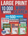 Large Print 10 000 Words Word Search Puzzle Book for Adults: Over 500+ Puzzles. Big Large Set 5 in 1. New Edition 2.0