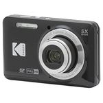 KODAK PIXPRO FZ55-BK 16MP Digital Camera 5X Optical Zoom 28mm Wide Angle 1080P Full HD Video 2.7" LCD Vlogging Camera (Black)