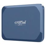 Crucial X10 8TB External Portable SSD Drive - Up to 2100MB/s, USB-C 3.2 Gen2, IP65 Water and Dust Resistant, External Solid State Drive, Matte Blue - CT8000X10SSD9-02