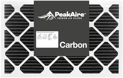 PeakAire Carbon Ultra 20" x 24" x 1" Air Filter, Made in USA, 12-Pack