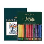 Faber-Castell A4 Sketch Pad & Tin Of 60 Polychromos Artists Colouring Pencils - Art Set For Adult Colouring Books, Craft Supplies, Drawing, Sketching, Lightfast Pencils, Schools, Home, College…