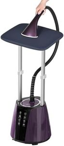 YOPOWER Upright Garment Steamer, Electric Standing Clothes Steamer with 2000ML Tank, 8 Level LED Steam Adjustment, Flat and Hanging Ironing, Fast Heat-Up Handheld Steamer for Home