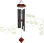 Small Wind Chimes for Outside, Wind Chimes Outdoor with 6 Tuned Tubes, Memorial Wind Chimes for Garden, Patio and Home