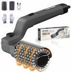 YEYES Electric Grill Brush for Outdoor Grill - 3-Speed Cordless Rechargeable Cleaner with 7-Angle Adjustable Head, Powerful Rotation BBQ Scrubber for Porcelain and Charcoal Grates (Charcoal Gray)