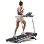 Sunny Health & Fitness Premium Foldable Treadmill for Home Workouts – Running & Walking Machine with Auto Incline, Shock Absorption, Compatible with Free SunnyFit App