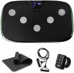 LifePro Rumblex 4D Vibration Plate Exercise Machine - Triple Motor Oscillation, Linear, Pulsation + 3D/4D Vibration Platform - Whole Body Viberation Machine for Home, Weight Loss & Shaping. (Black)