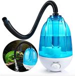 Chestnut-YX 4L Reptile Tank Humidifier Amphibians Fogger Vaporizer Ultra-silent Mist Maker with Adjustable Button and Flexible Hose for Lizards Chameleons Snakes Turtles Frogs