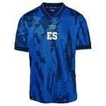 Umbro 2023 El Salvador Jersey (as1, Alpha, l, Regular, Regular, Home - Blue), Blue